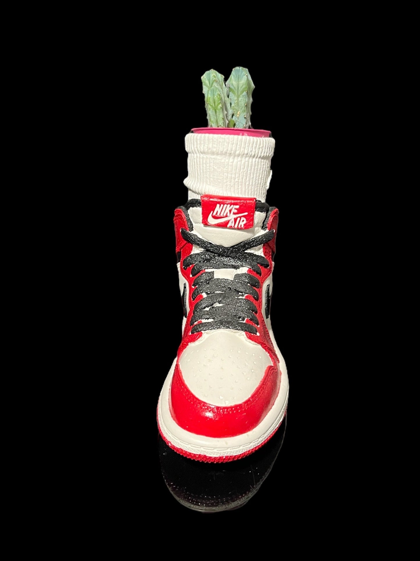 AJ1 planter Chicago sock pot de fleur Low ceramic sneakers Basket 8 in / 20 cm