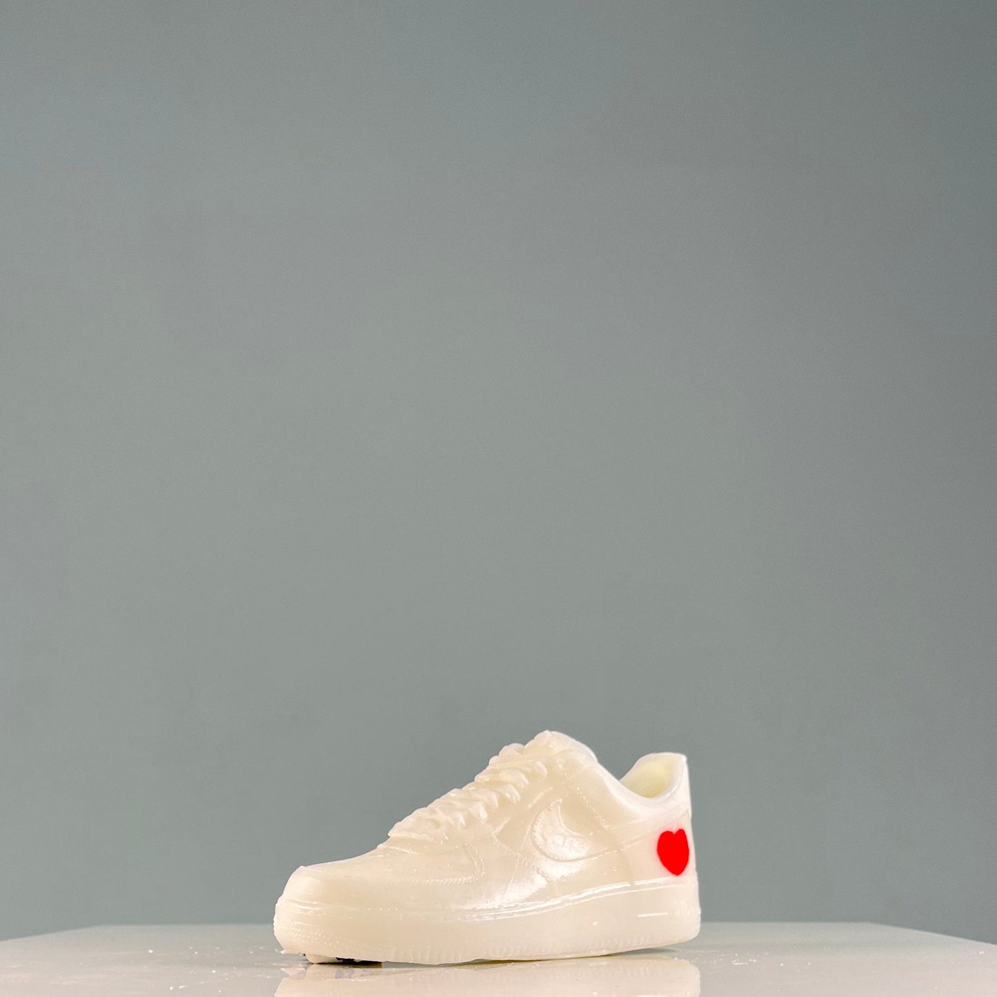 AF1 Low Triple White Candle valentine's day Vegan Sneaker Bougie Basket 7 in