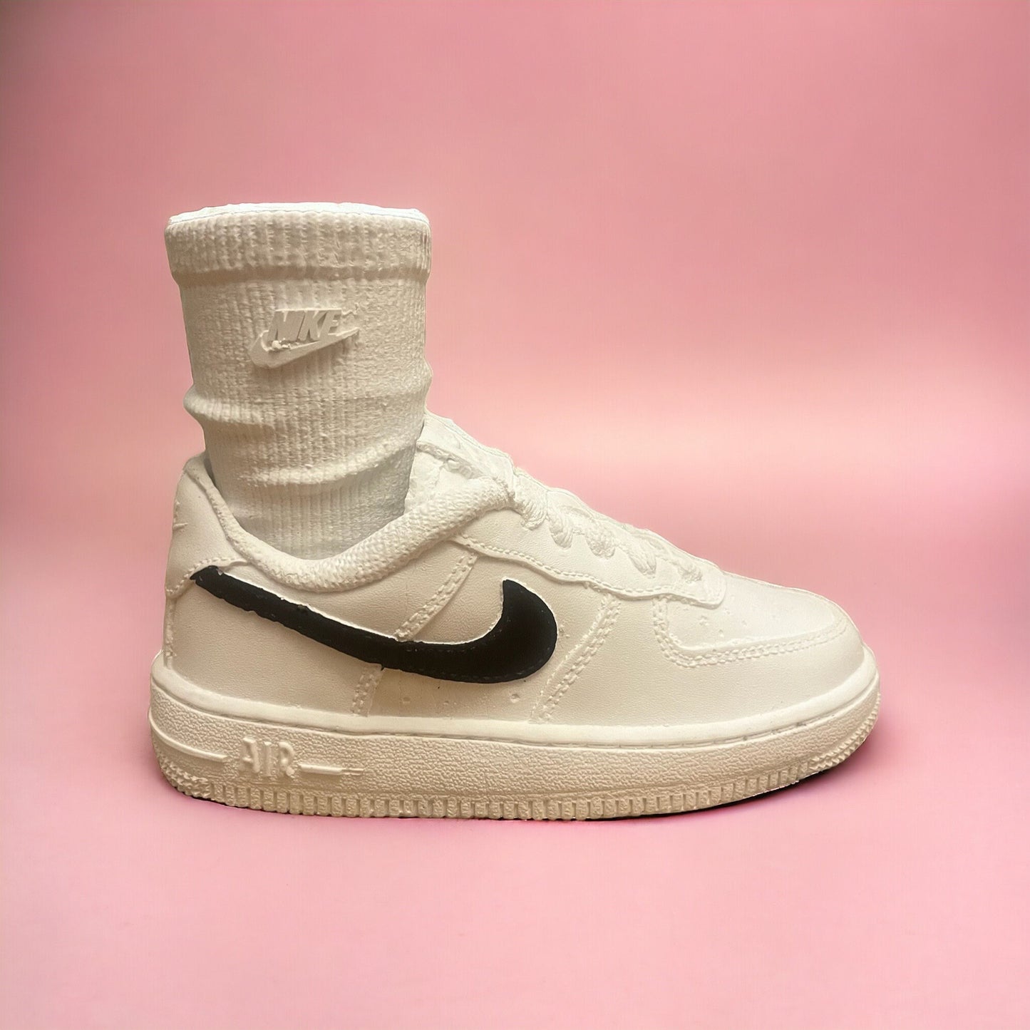 AF1 Black Swoosh Sock planter pot de fleur Low ceramic AF1 sneakers Basket 8 in / 20 cm