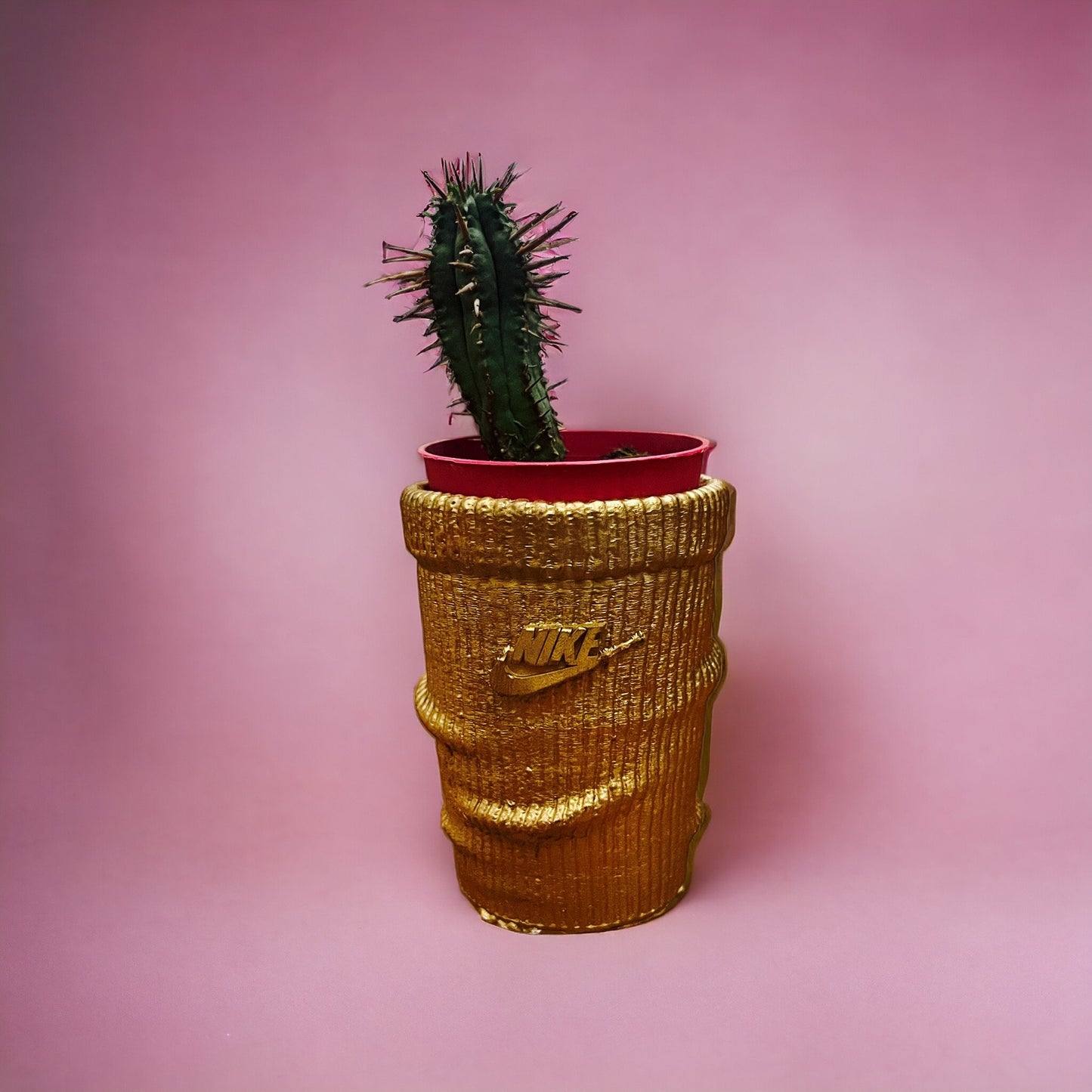 Sock Mini planter gold pot de fleur Low ceramic AF1 sneakers Basket 3.5 in / 9 cm