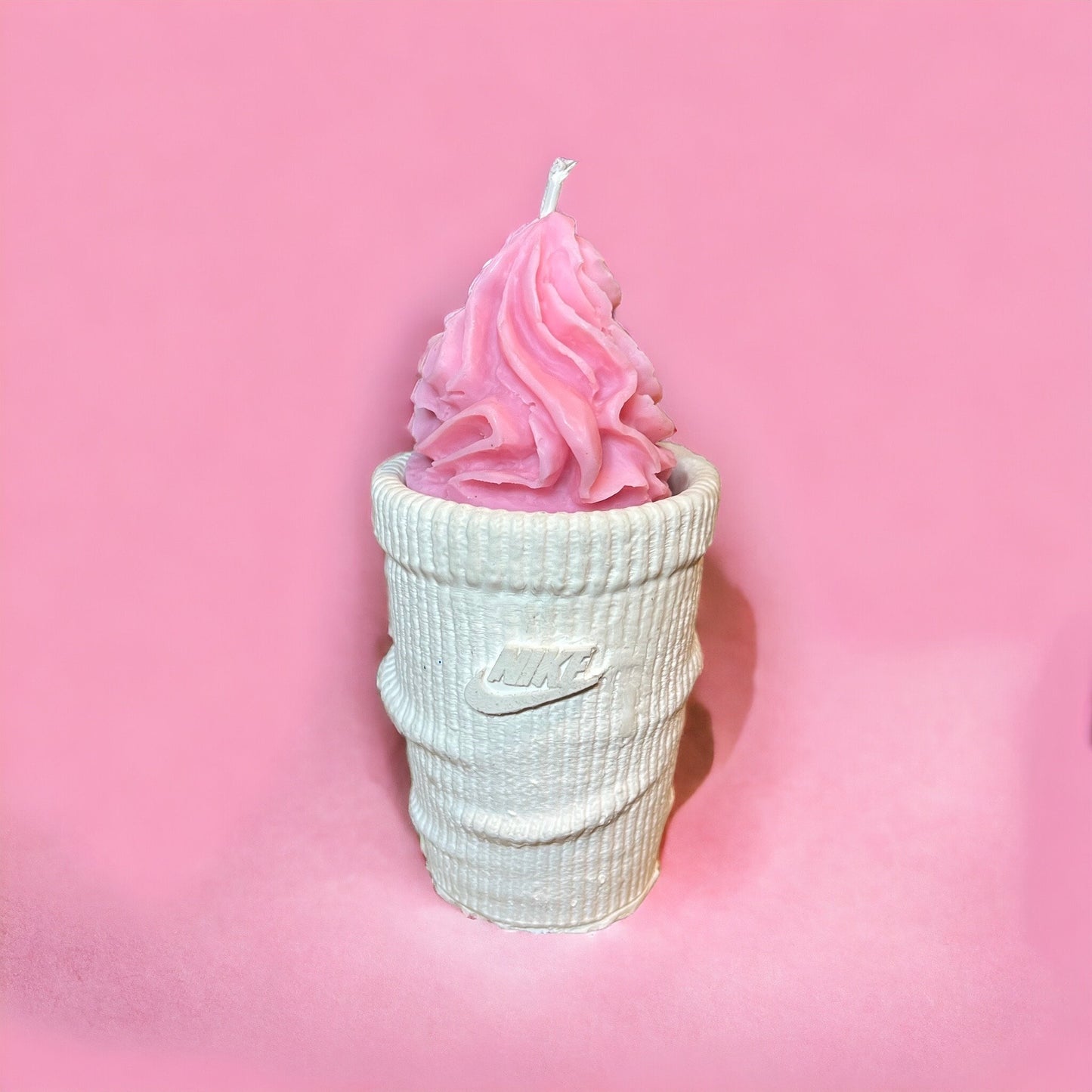 Mini Candle Sock Ice cream / crème glacée glace chantilly Bougie