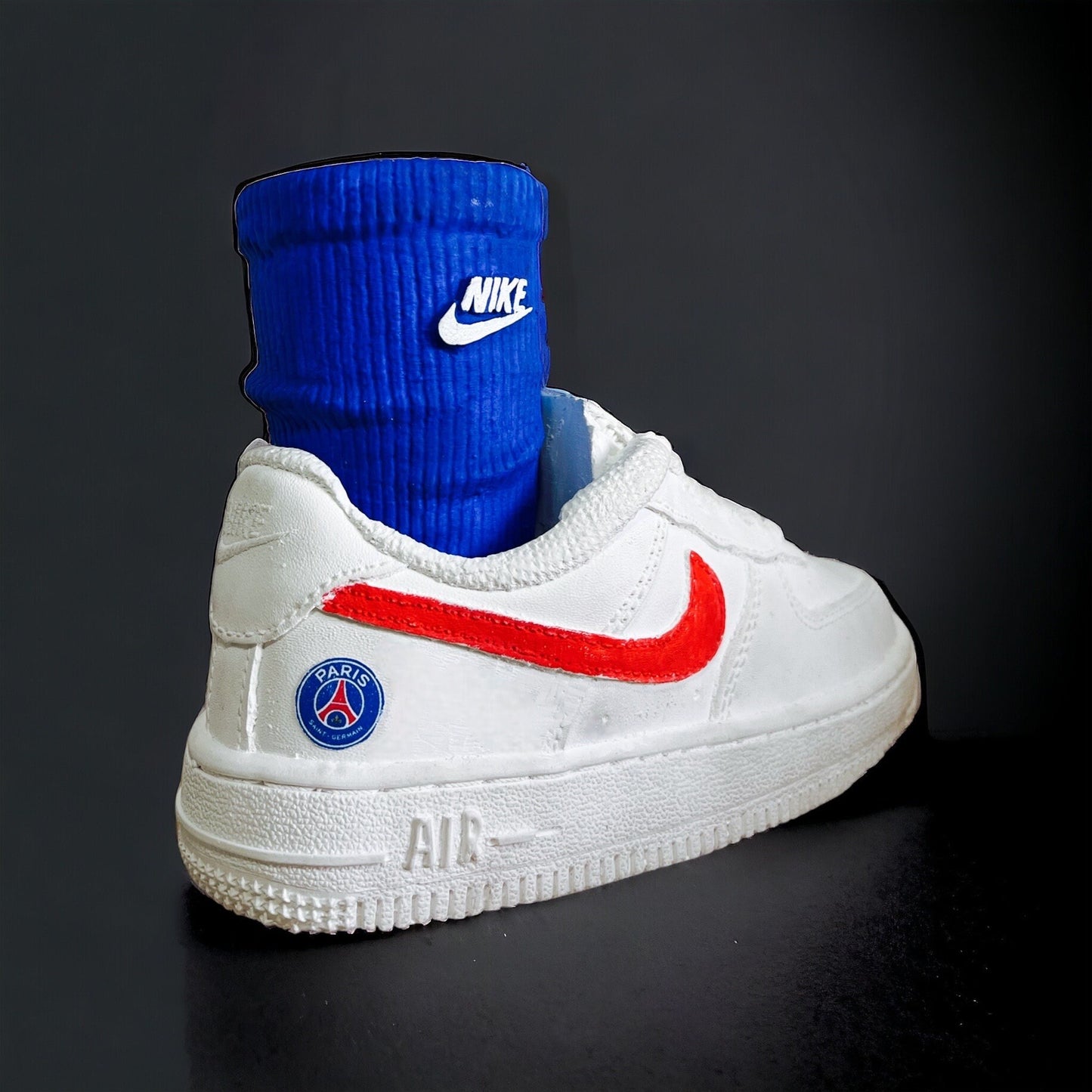 AF1 Sock planter pot de fleurs ceramic Sneakers PSG Custom 8 in / 20 cm