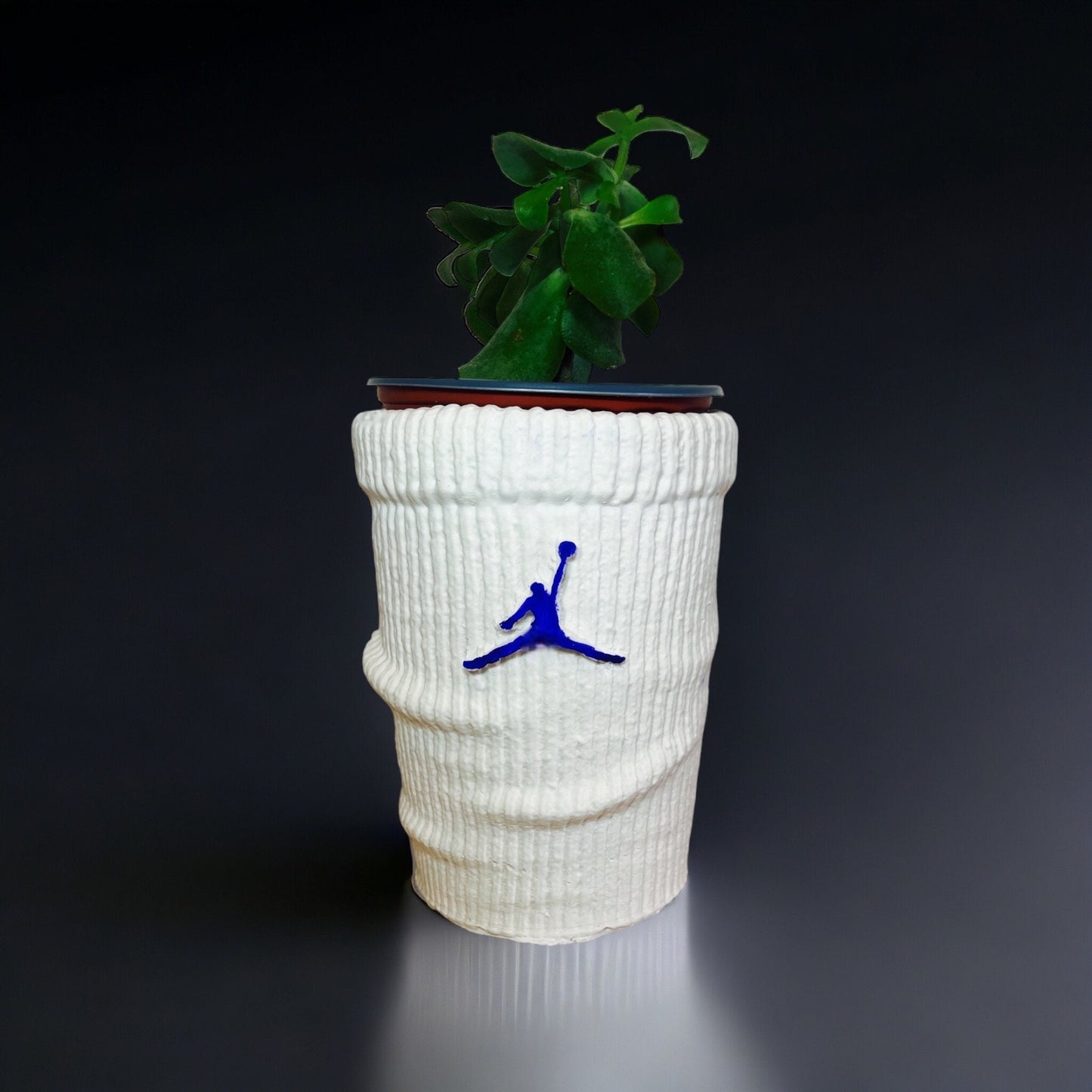 Big Sock planter Jumpman pot de fleur Low ceramic AF1 sneakers Basket 5 in / 13 cm