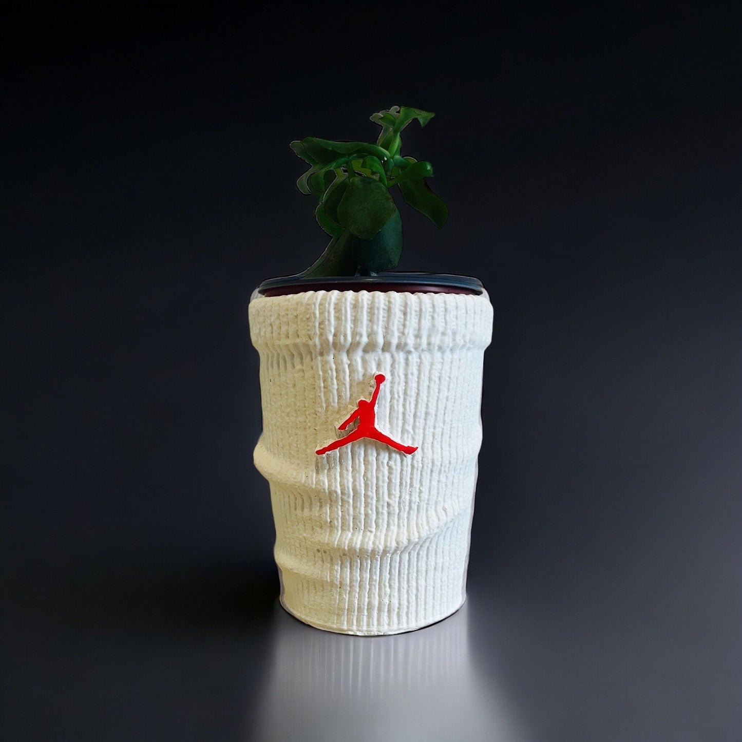 Big Sock planter Jumpman pot de fleur Low ceramic AF1 sneakers Basket 5 in / 13 cm