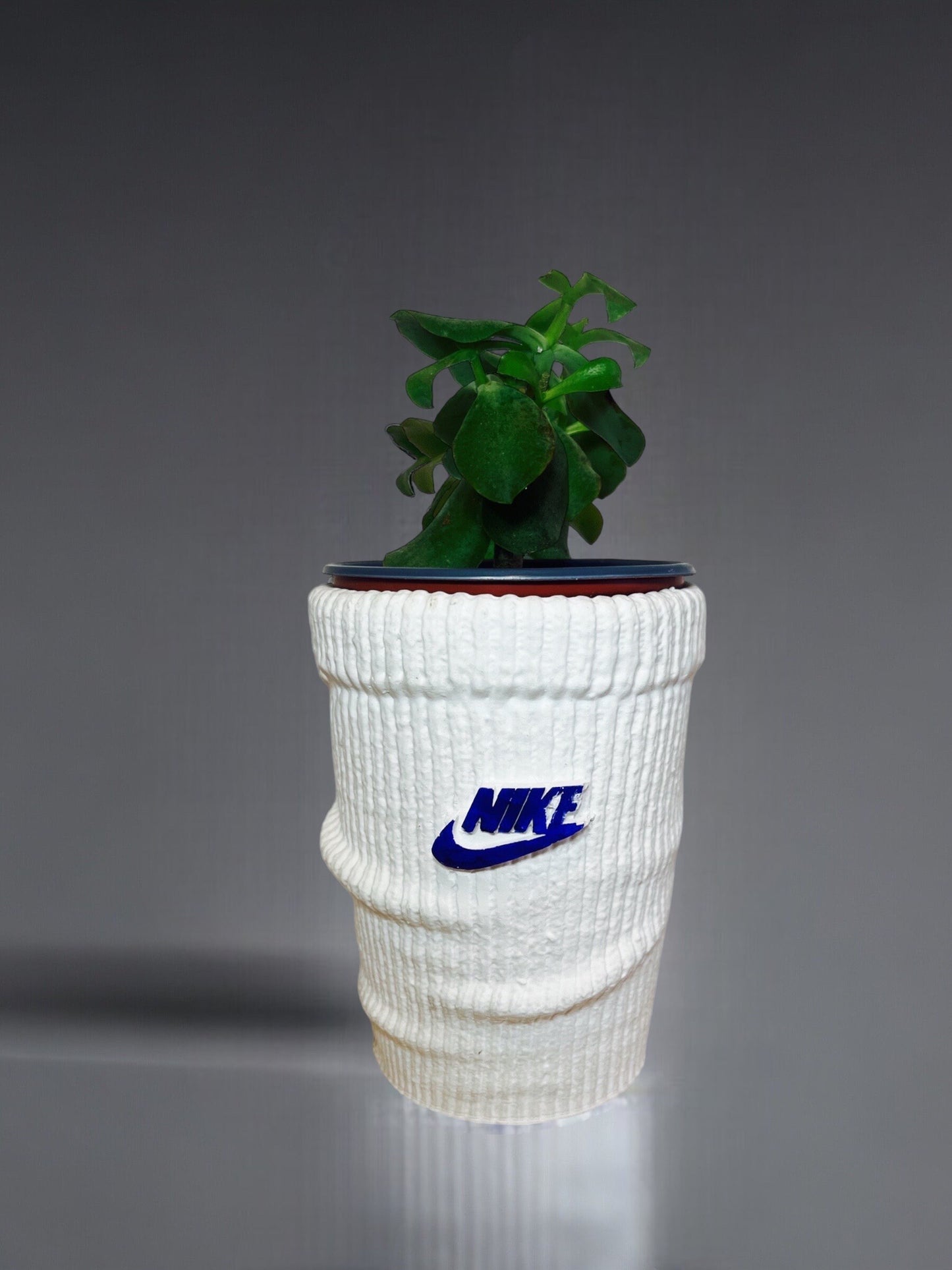Big Sock planter Swoosh pot de fleur Low ceramic AF1 sneakers Basket 5 in / 13 cm