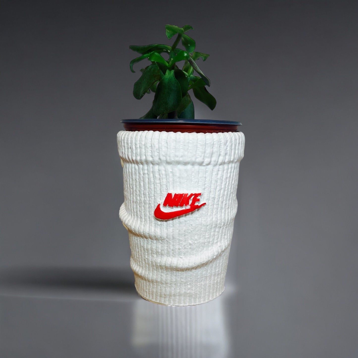 Big Sock planter Swoosh pot de fleur Low ceramic AF1 sneakers Basket 5 in / 13 cm
