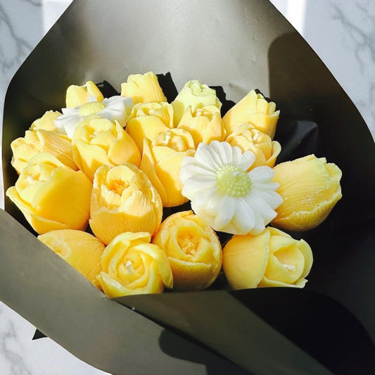 Bouquet de Tulipes en bougies