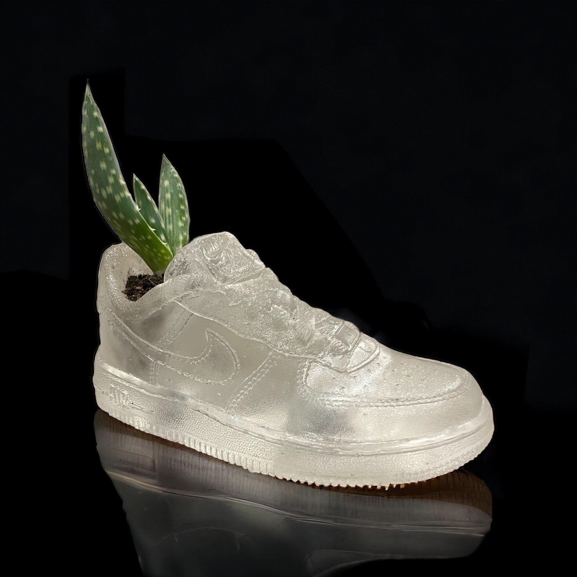 AF1 planter pot de fleur Low résine AF1 sneakers Basket 8 in / 20 cm