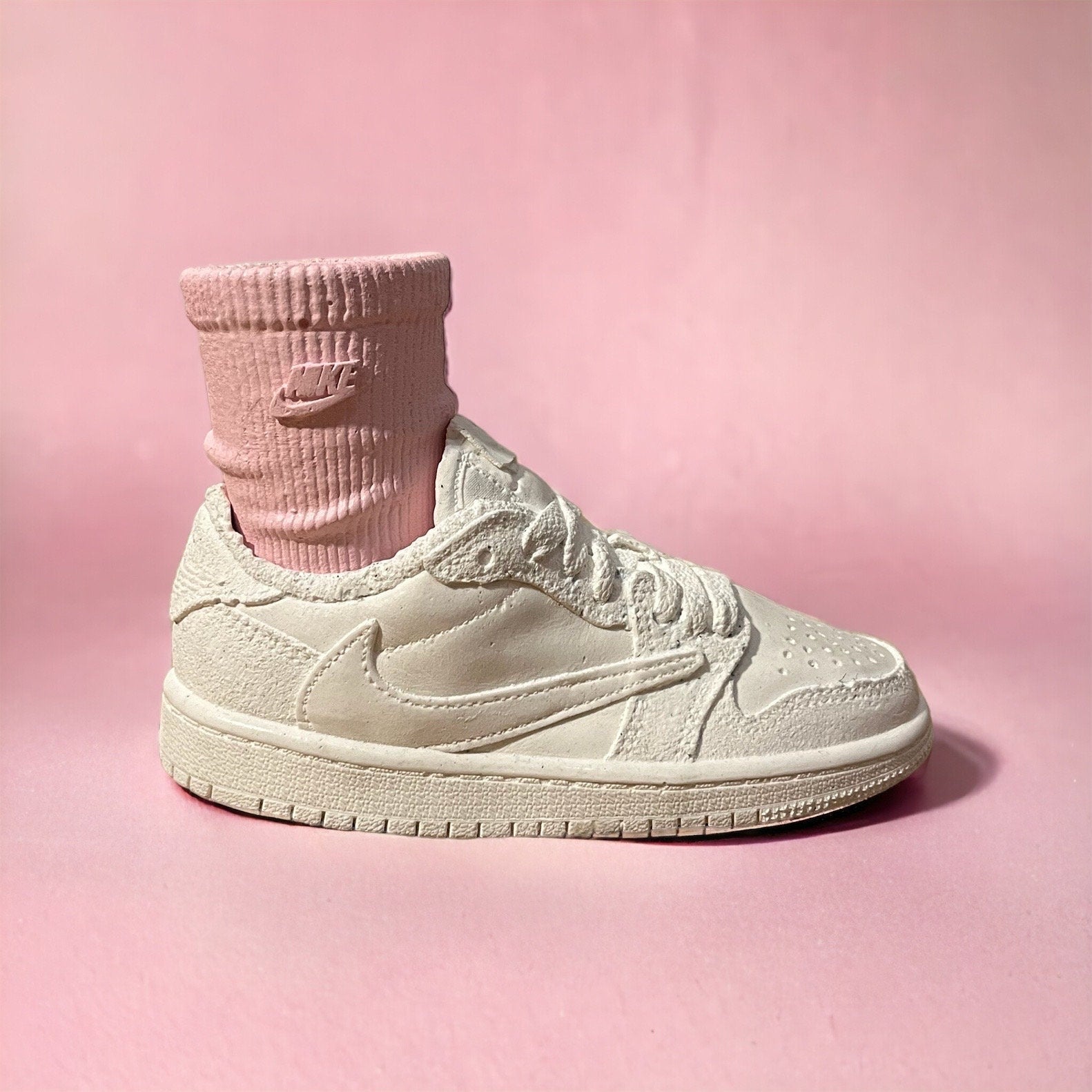 AJ1 Travis Scott Sock planter pot de fleur Low ceramic AF1 sneakers Basket 8 in / 20 cm