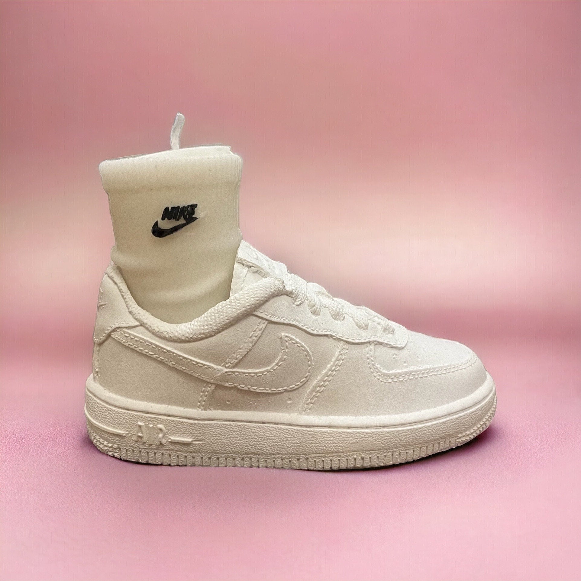 AF1 Sneakers Ceramic + Candle Sock black swoosh support bougie sneakers Basket 8 in / 20 cm