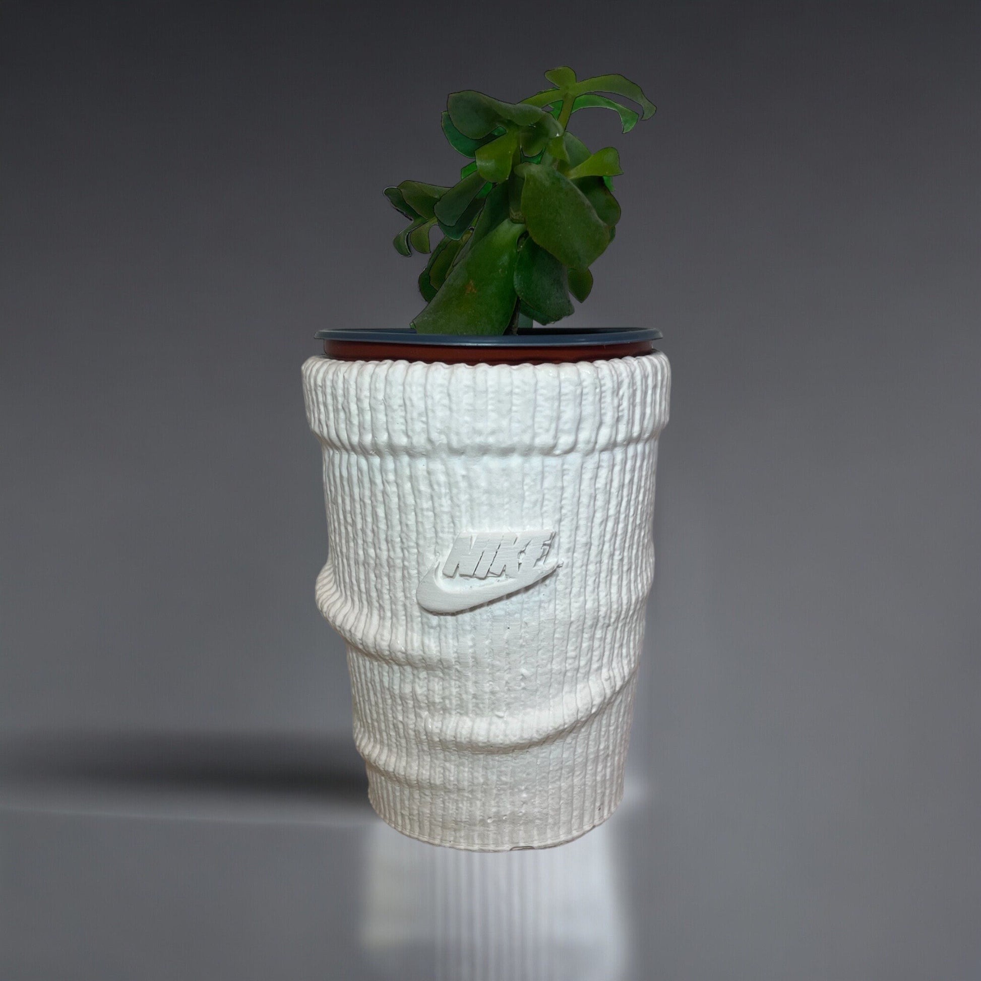 Big Sock planter Swoosh pot de fleur Low ceramic AF1 sneakers Basket 5 in / 13 cm
